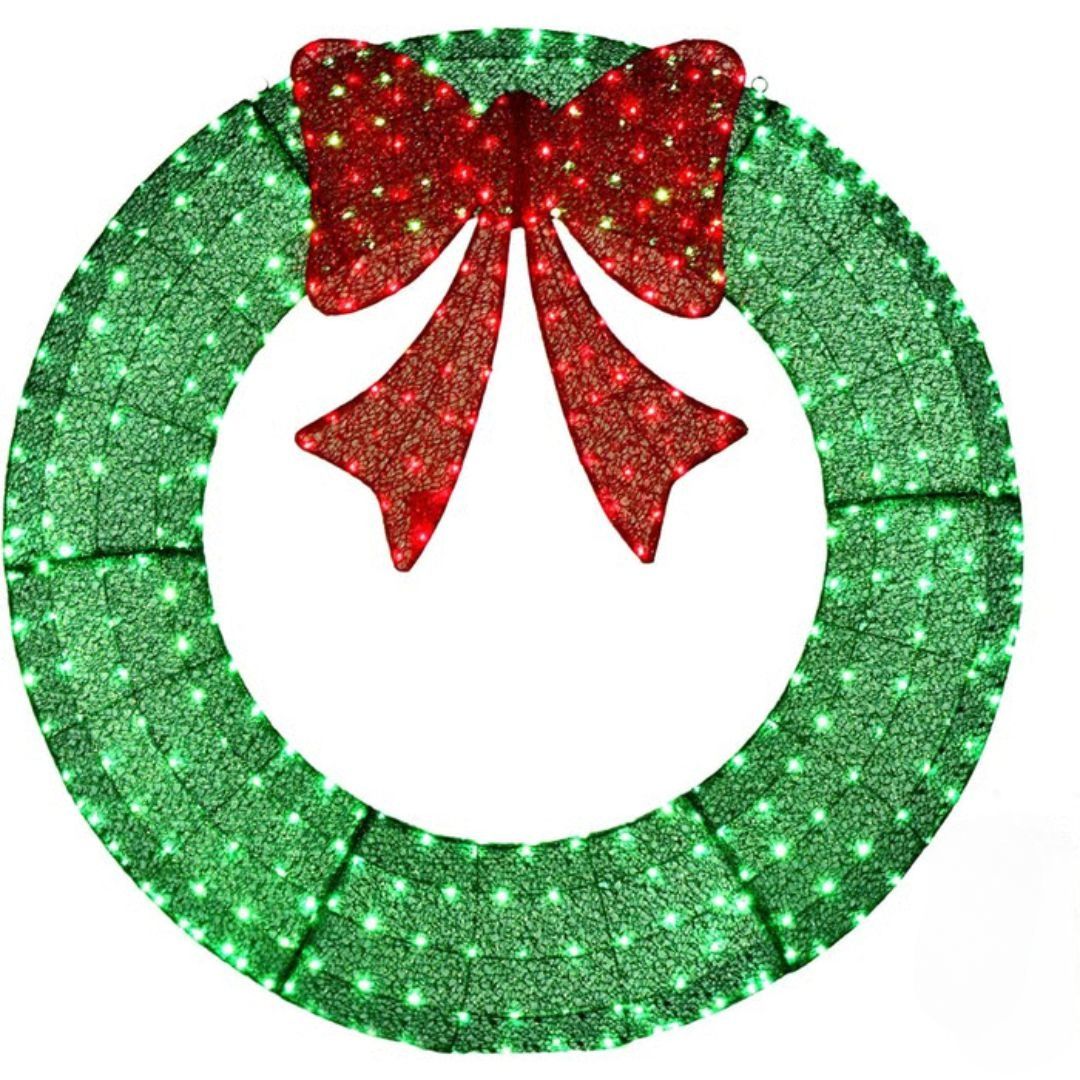 🎄 ​​Sparkle-now Pre-sale!​​ 🎀✨Pre-lit Large Christmas Wreath, Outdoor Christmas Wreath
